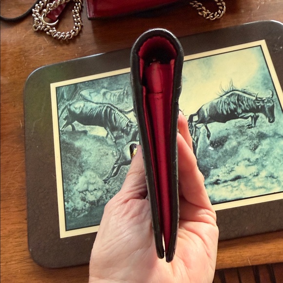 Beautiful Chanel Long Wallet In Black Leather Pink Leather Inside - Picture 4 of 10